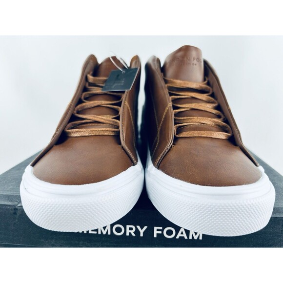 Men's London Fog Dorance Cognac Brown Memory Foam Boots Shoes Size 10 New! - Picture 7 of 13